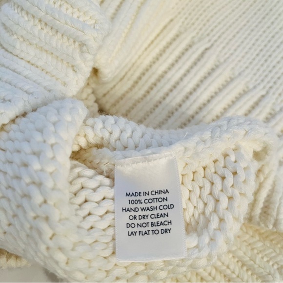 LAKE Jane Cotton Sweater in Ivory - M - Picture 11 of 11